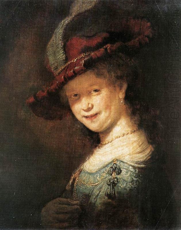 Portrait of the Young Saskia xfg, REMBRANDT Harmenszoon van Rijn